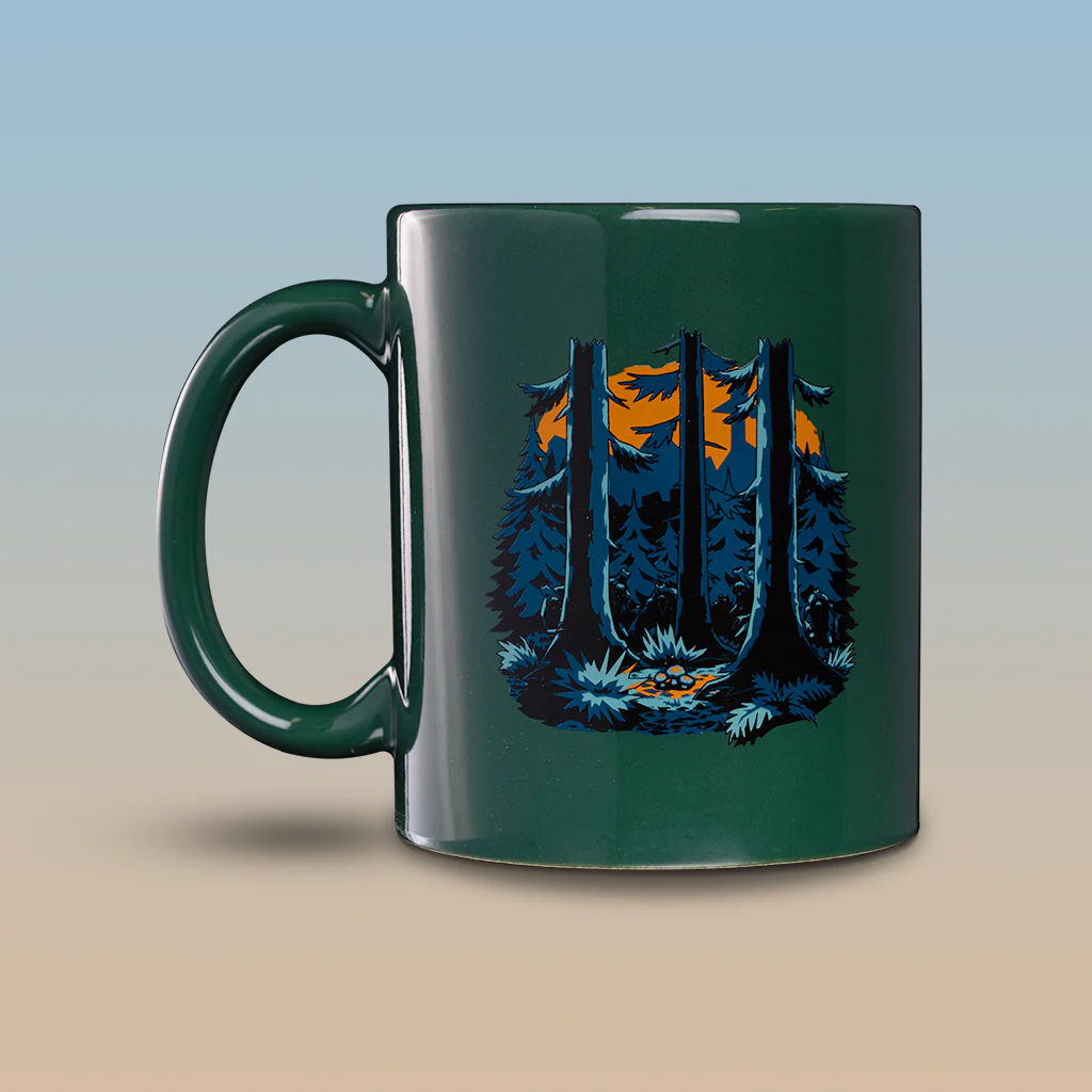 Black Forest, Coffee Mug, Green