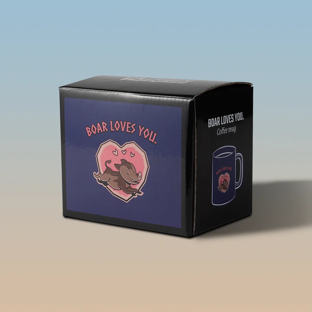 Boar Loves You, Coffee Mug, Blue - Image 2