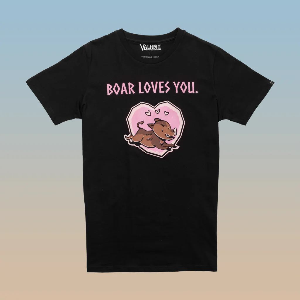 Boar Loves You, Men’s Tee, Black