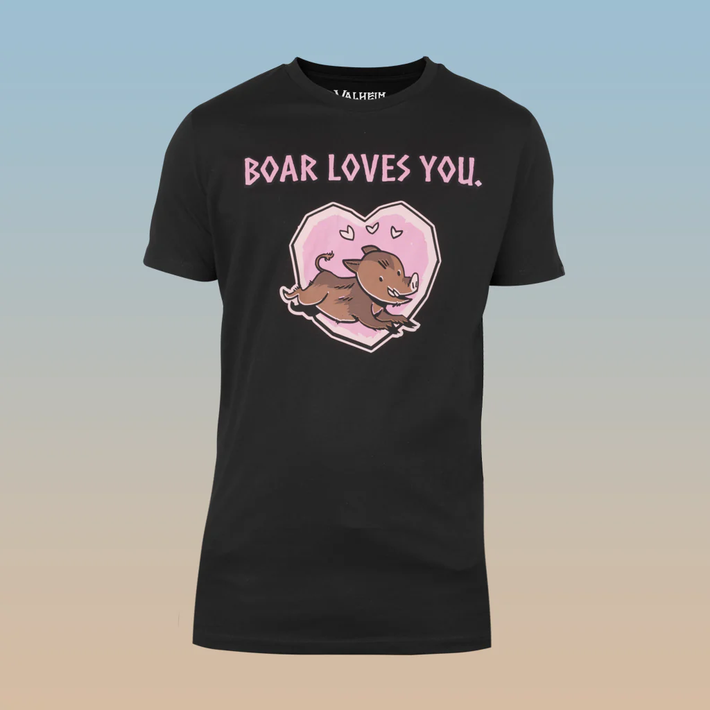 Boar Loves You, Men’s Tee, Black - Image 2