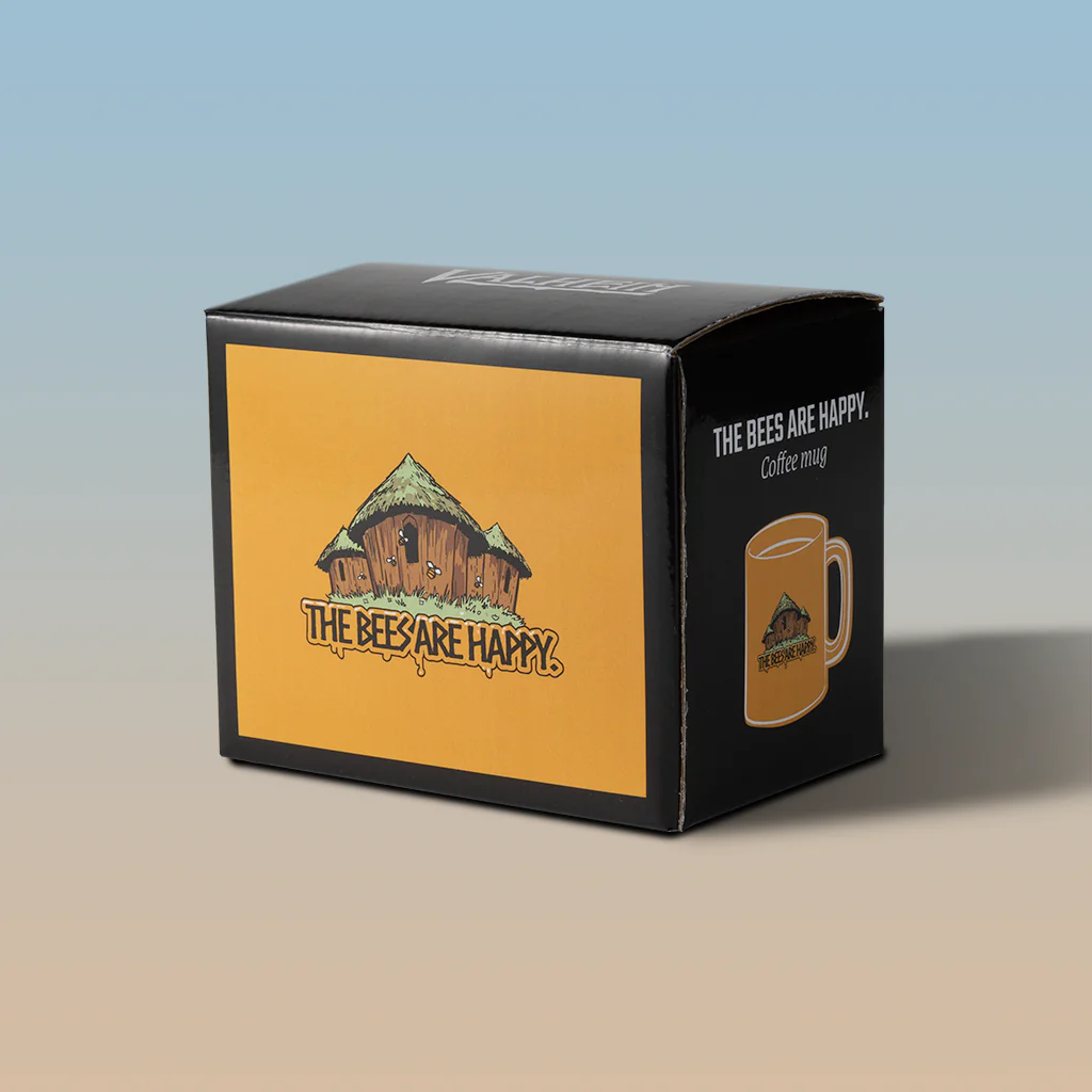 The Bees Are Happy, Coffee Mug, Yellow - Image 2