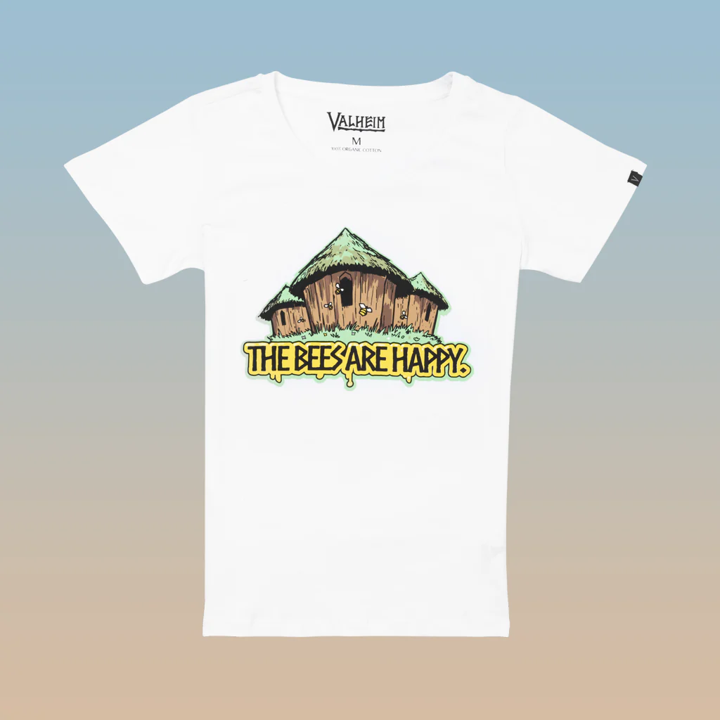 The Bees Are Happy, Women's Tee, White