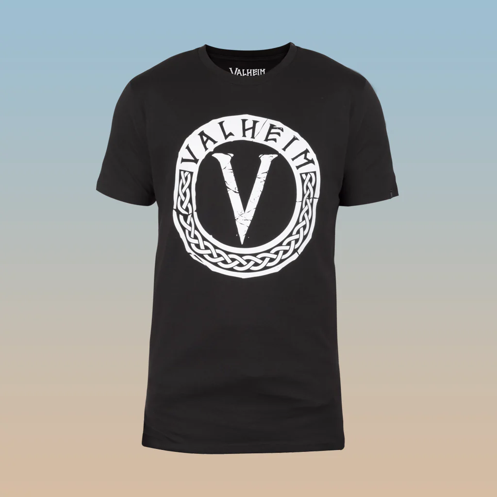 Valheim Emblem, Men’s Tee, Black - Image 2