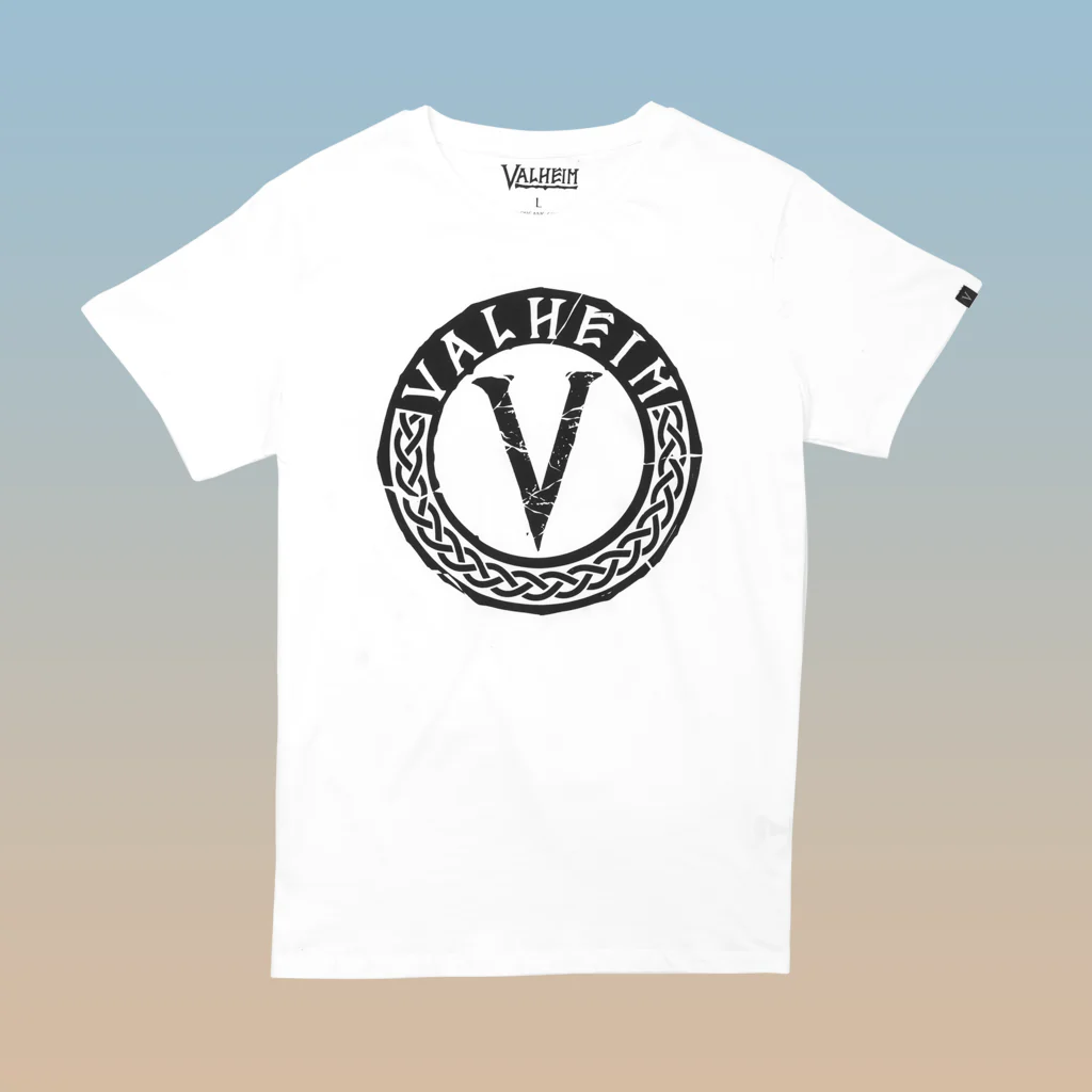 Valheim Emblem, Men’s Tee, White