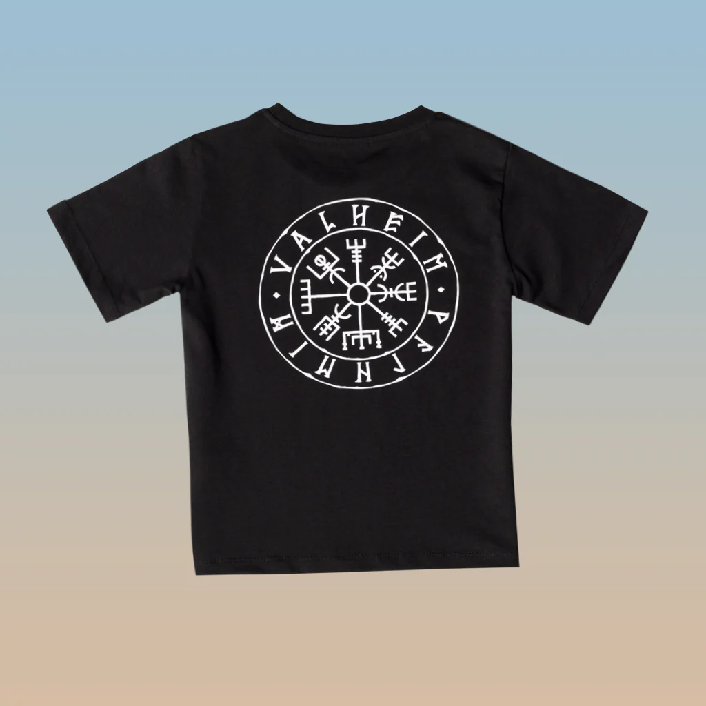 Valheim Runes, Kid's Tee, Black - Image 2